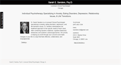 Desktop Screenshot of drsarahsanders.com